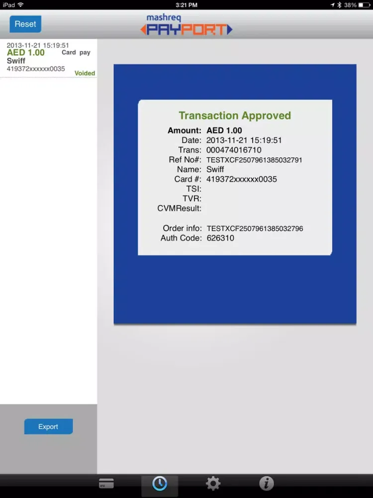 Screenshot di Mashreq PAYPORT iPad 