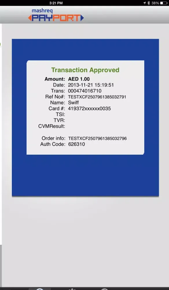 Screenshot di Mashreq PAYPORT