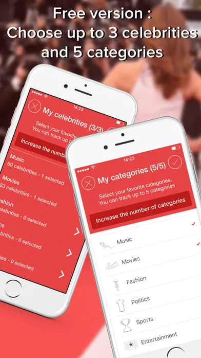 Captures d'écran de Gossip Addict all about your favorite celebrities