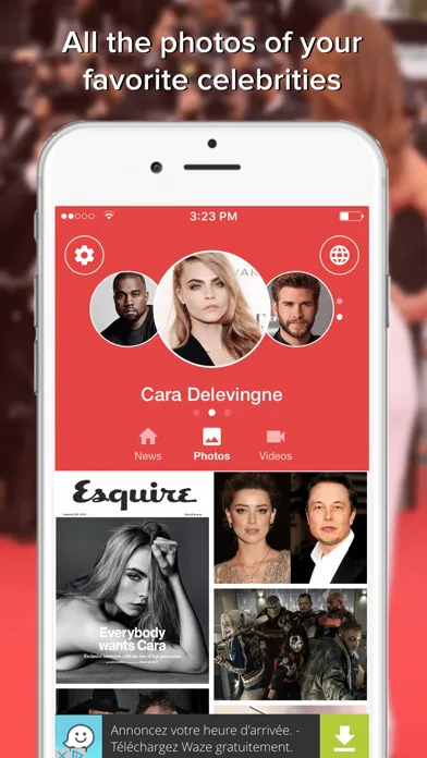 Captures d'écran de Gossip Addict all about your favorite celebrities
