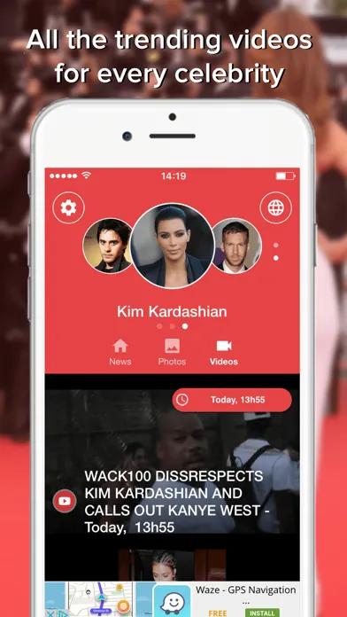 Captures d'écran de Gossip Addict all about your favorite celebrities