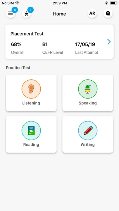 Screenshot di Go for OET