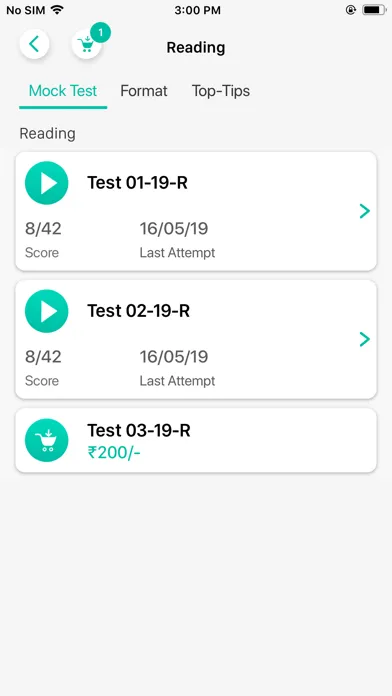 Screenshot di Go for OET