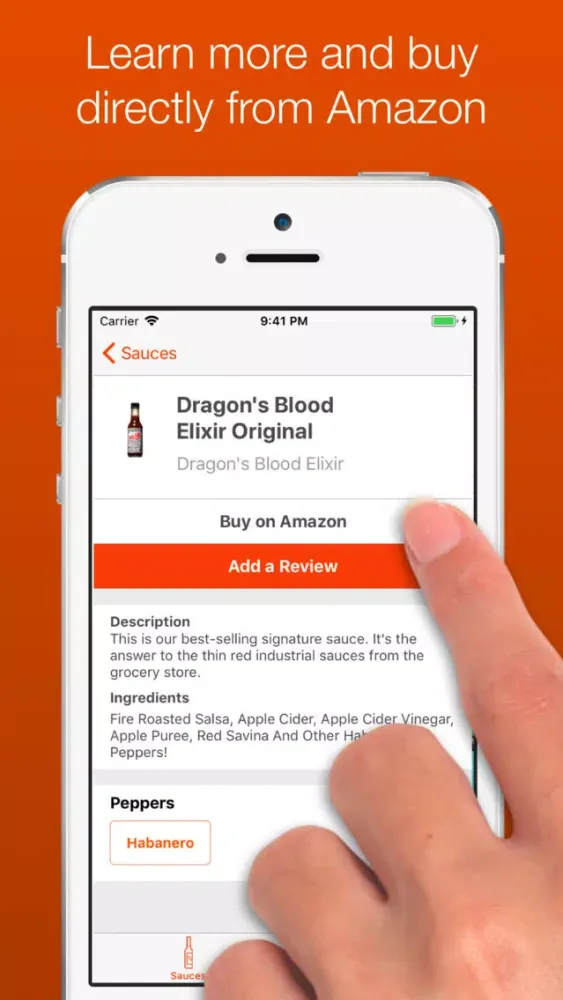 The Hot Sauce App Screenshots