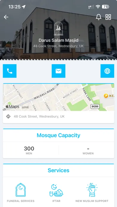 Capturas de tela do Darus Salam Masjid Darlaston