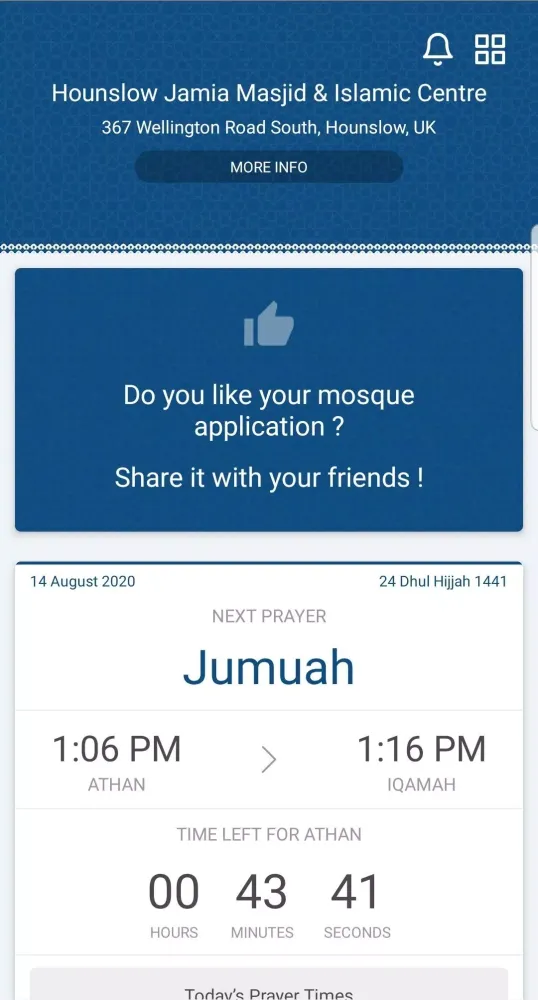 ภาพหน้าจอของ Hounslow Jamia Masjid