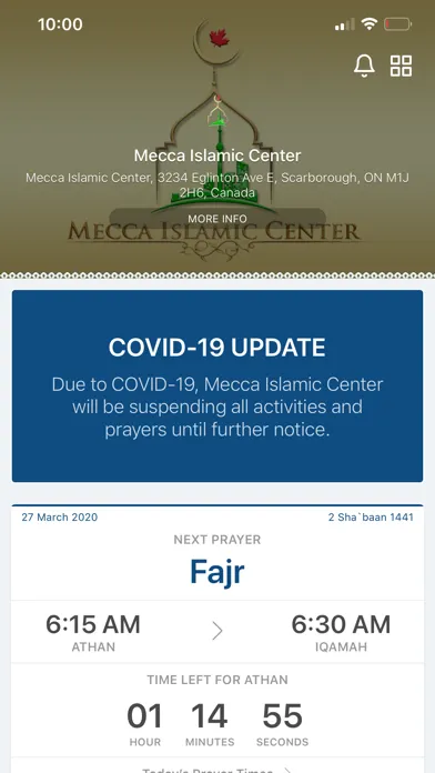 Capturas de tela do Mecca Islamic Center