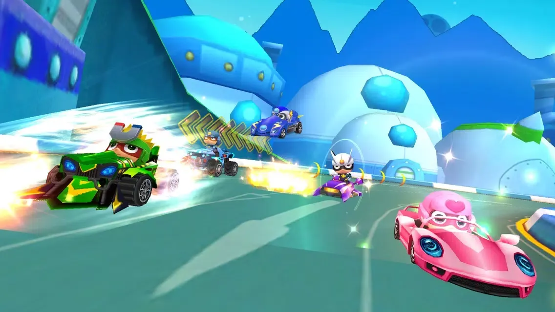 Masked Heroes: 3D Kart Racing স্ক্রিনশট