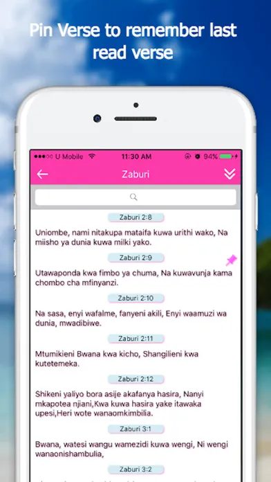 Ảnh chụp màn hình của Bible App - Swahili