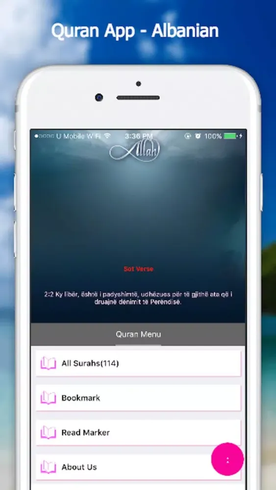 Ảnh chụp màn hình của Quran App - Albanian