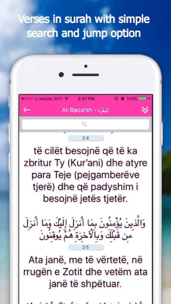 Ảnh chụp màn hình của Quran App - Albanian
