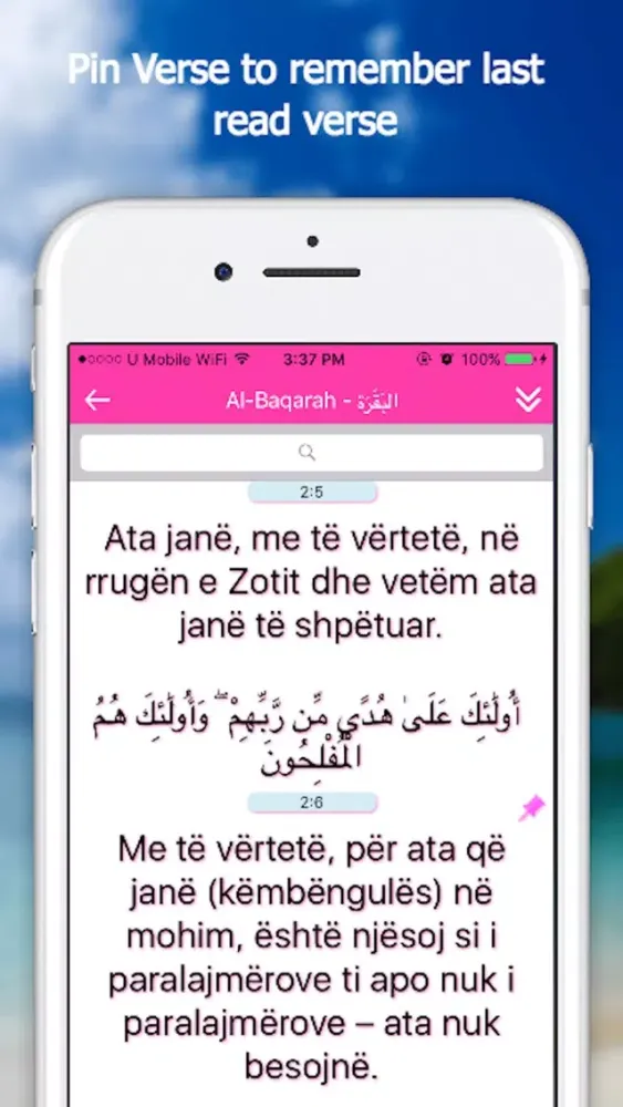 Ảnh chụp màn hình của Quran App - Albanian