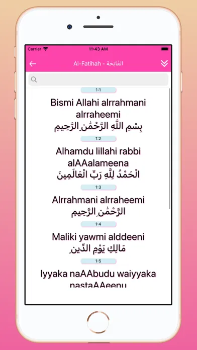 Tangkapan skrin Quran App - English