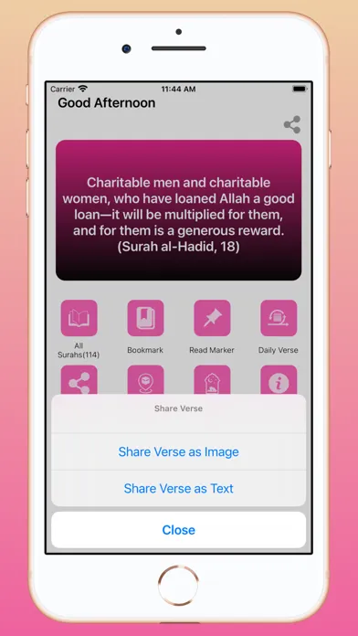 Tangkapan skrin Quran App - English