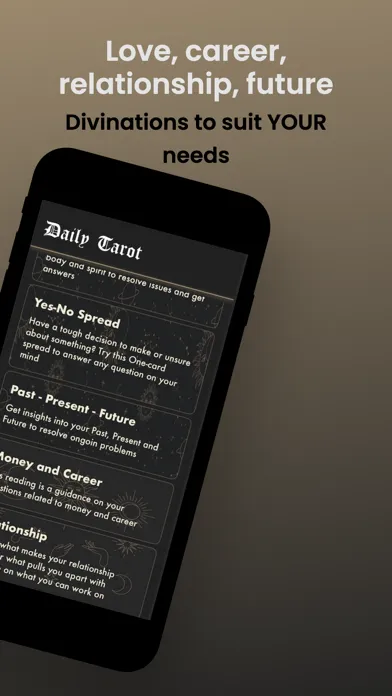 Daily Tarot Readings Screenshots