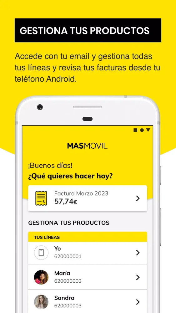 Screenshot di MASMOVIL