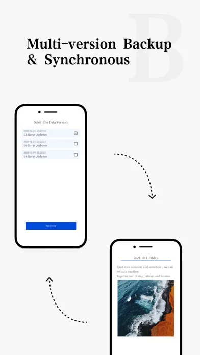 OneDay - Diary Journal Screenshots