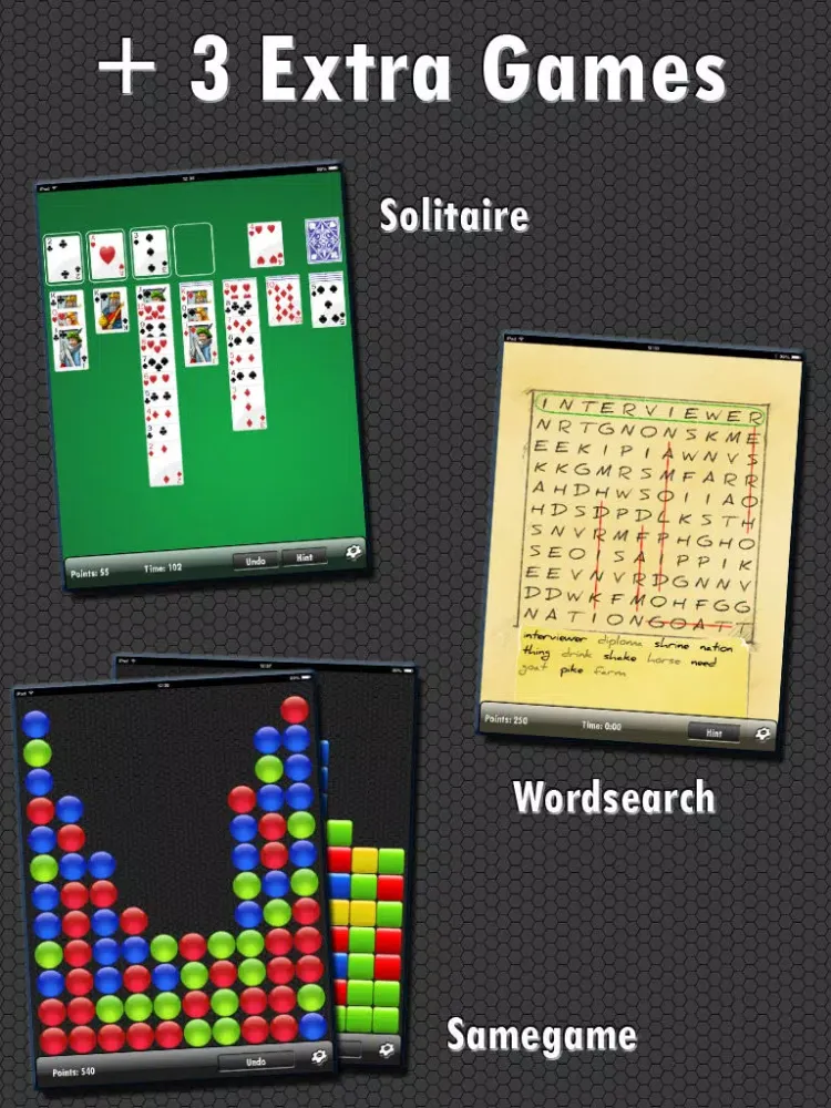 Mahjong FREE! + 4 extra games iPad  स्क्रीनशॉट