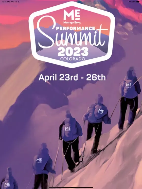 Tangkapan skrin ME Performance Summit iPad 