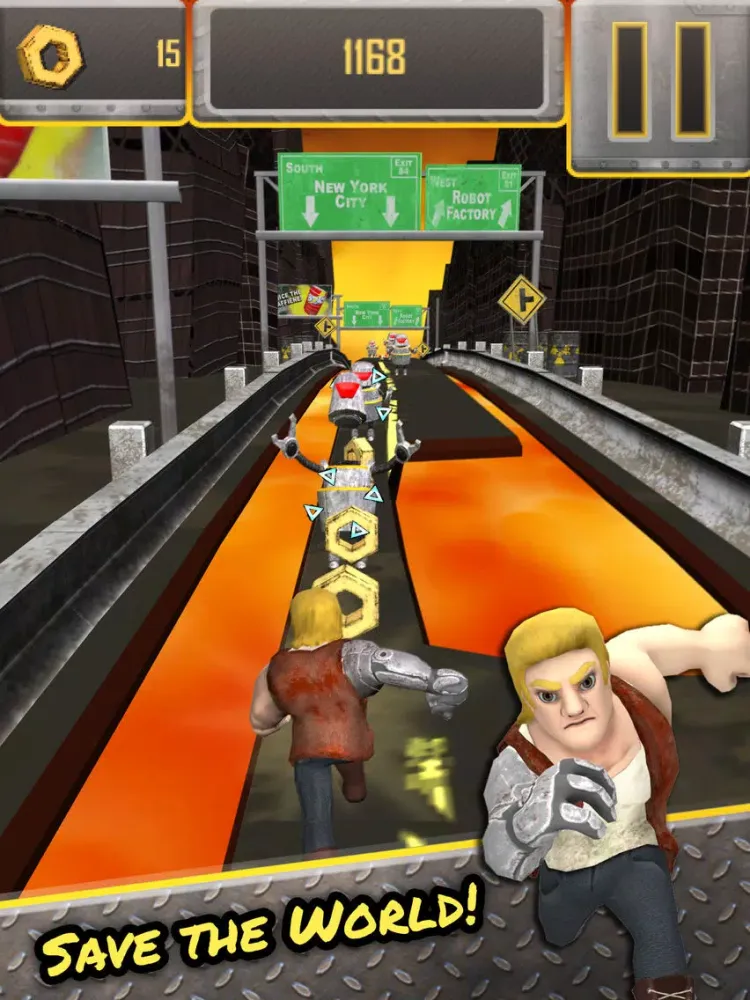 Tangkapan layar Hyper Thunder Run 198X iPad 