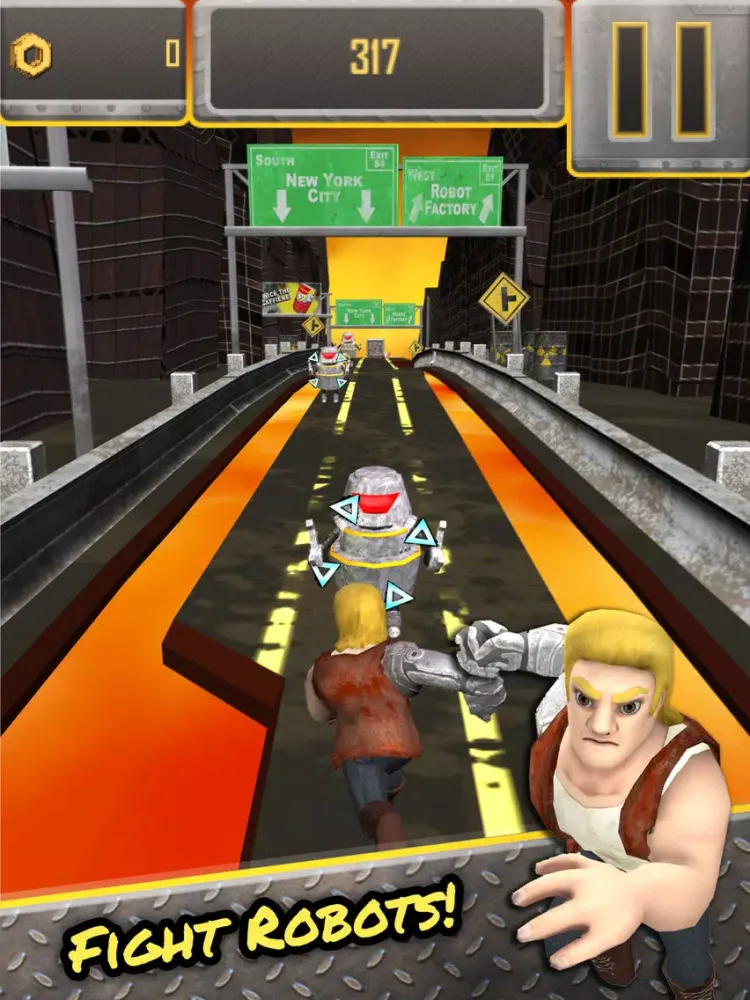 Tangkapan layar Hyper Thunder Run 198X iPad 