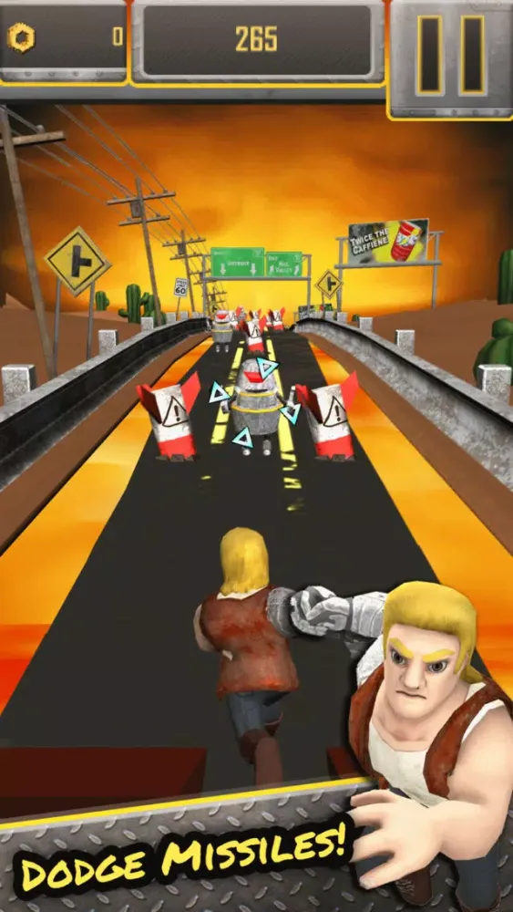 Tangkapan layar Hyper Thunder Run 198X