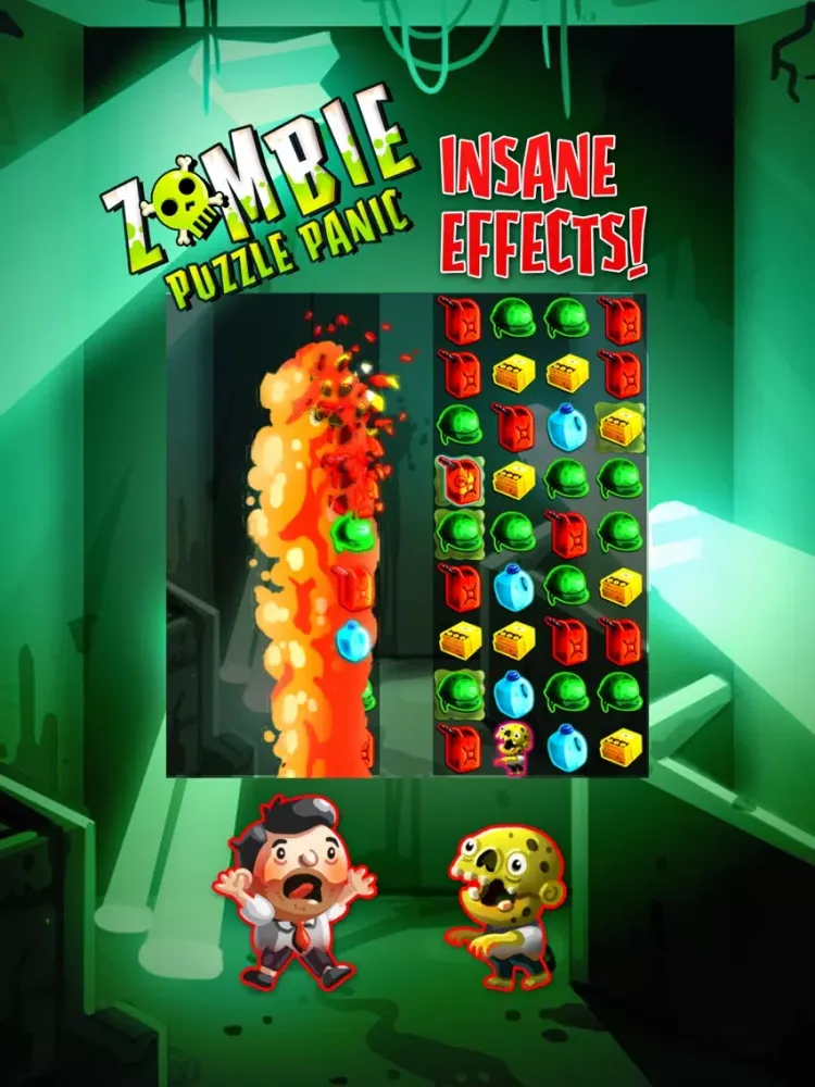 Zombie Puzzle Panic iPad  स्क्रीनशॉट