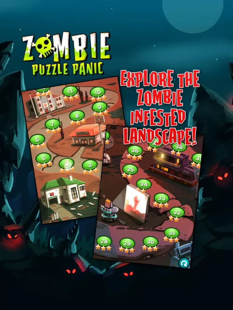 Zombie Puzzle Panic iPad  स्क्रीनशॉट