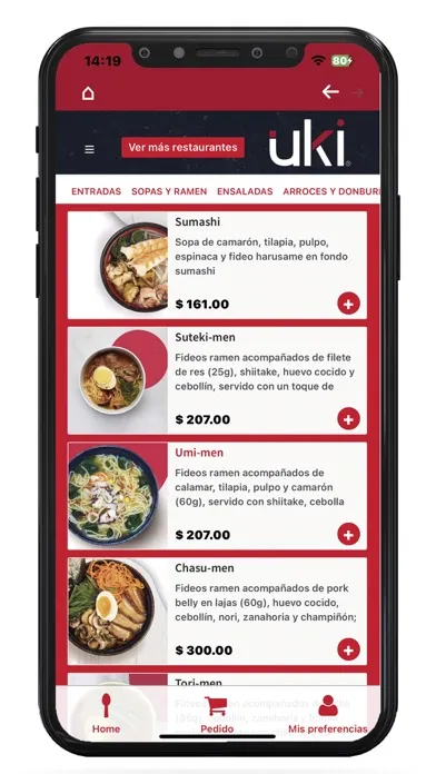 Captures d'écran de uki food