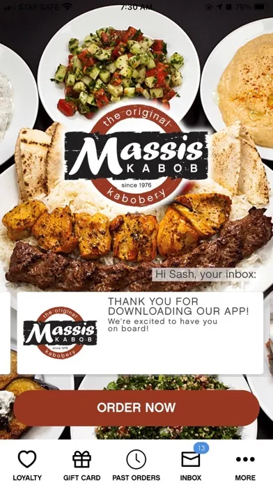 Capturas de tela do Massis Kabob