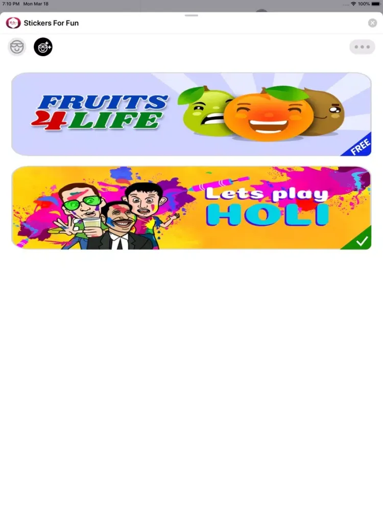 Stickers For Fun iPad 应用截图