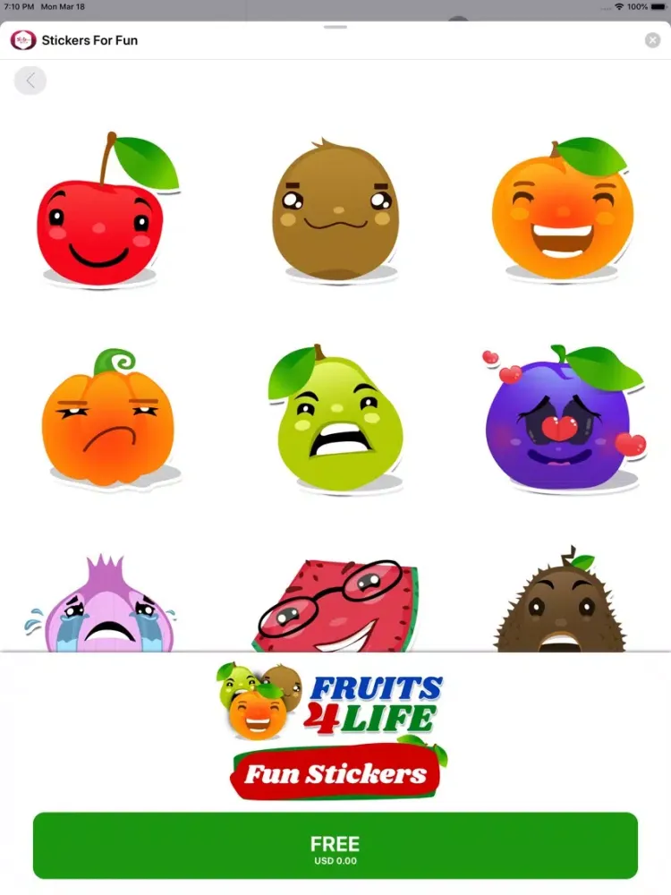Stickers For Fun iPad 应用截图