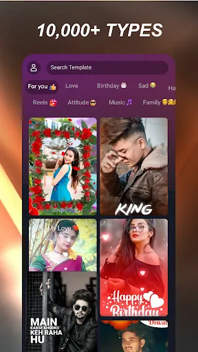 Zrzuty ekranu mAst: Music Status Video Maker