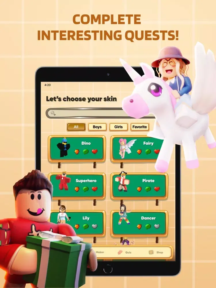 Captures d'écran de Mods & Skins Master for Roblox iPad 