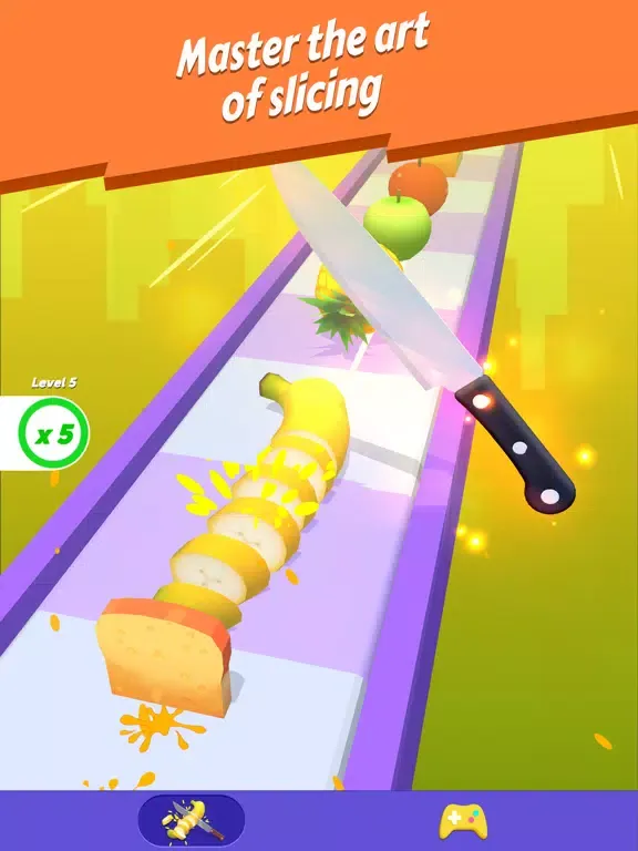 Ảnh chụp màn hình của Fruit Knife Master iPad 