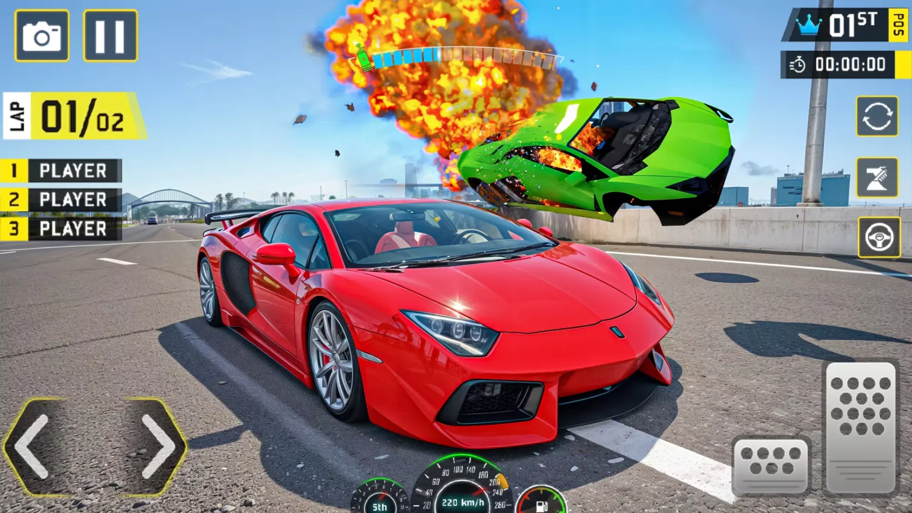 Mega Real Driving : Car Crash سکرین شاٹس