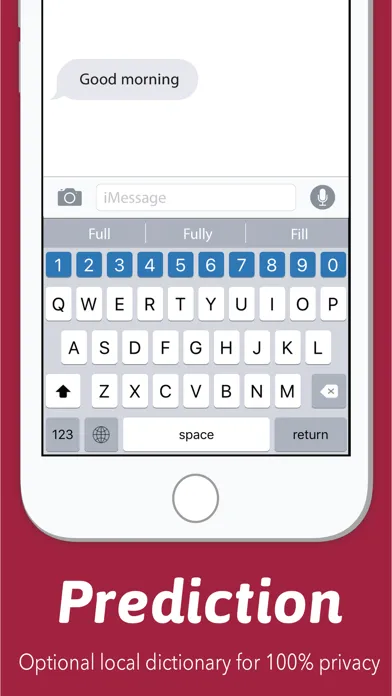 Tangkapan skrin Number Row Keyboard