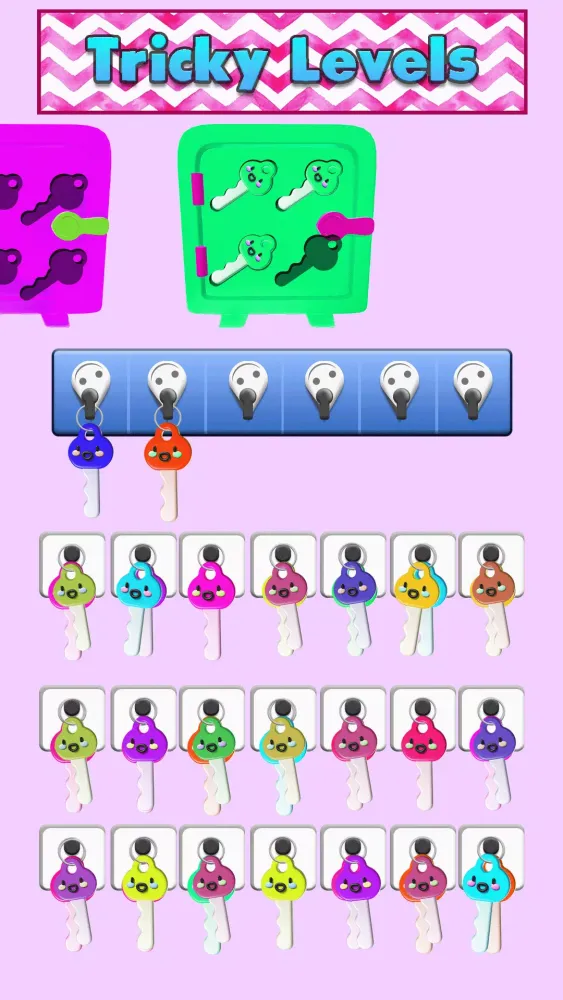 DIY Locker Jam: Key Sorting Ekran Görüntüleri