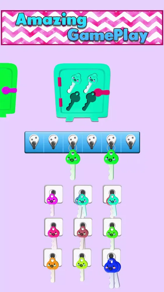 DIY Locker Jam: Key Sorting Ekran Görüntüleri