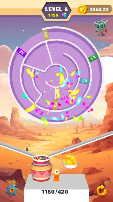 Capturas de tela do Mazing Balls