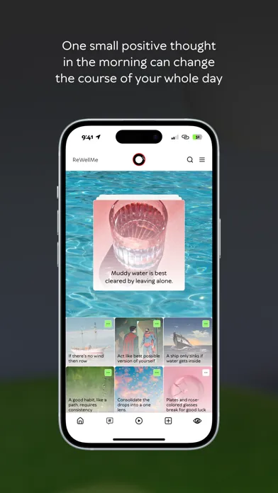 Captures d'écran de ReWellMe: mindset reset app
