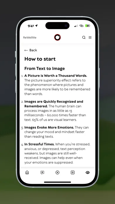 Captures d'écran de ReWellMe: mindset reset app