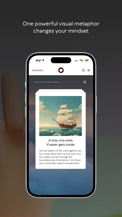 Captures d'écran de ReWellMe: mindset reset app