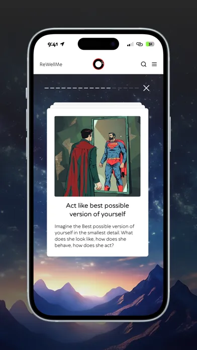 Captures d'écran de ReWellMe: mindset reset app