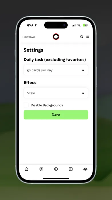 Captures d'écran de ReWellMe: mindset reset app