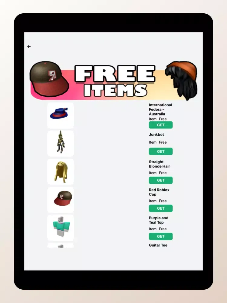 Popular Skins For Roblox iPad 应用截图