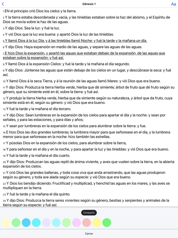 Biblia Reina Valera Santa 1960 iPad  Screenshots