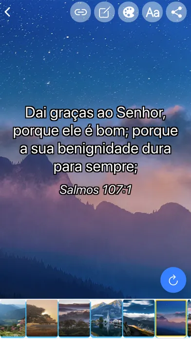Tangkapan skrin Frases Bíblicas com Imagens