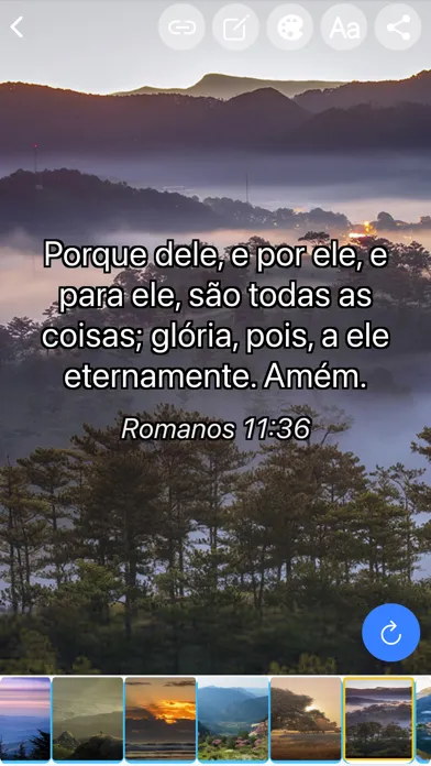 Tangkapan skrin Frases Bíblicas com Imagens