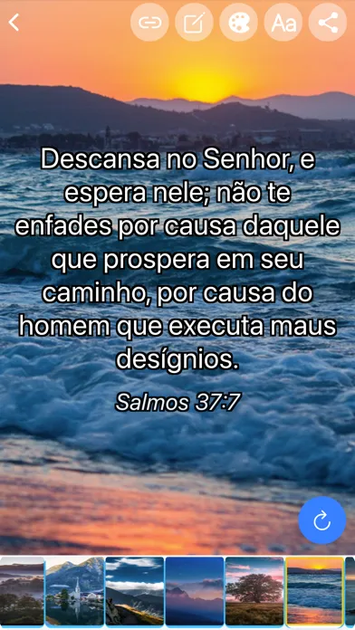 Tangkapan skrin Frases Bíblicas com Imagens